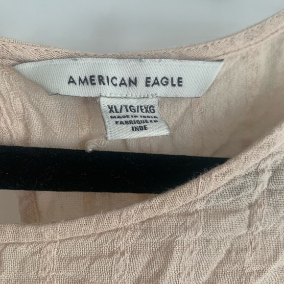 American Eagle Textured Tiered Open Back Top - Picture 4 of 5
